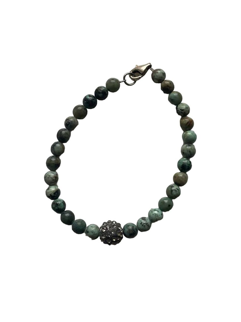 Green Beads Handmade Bracelet